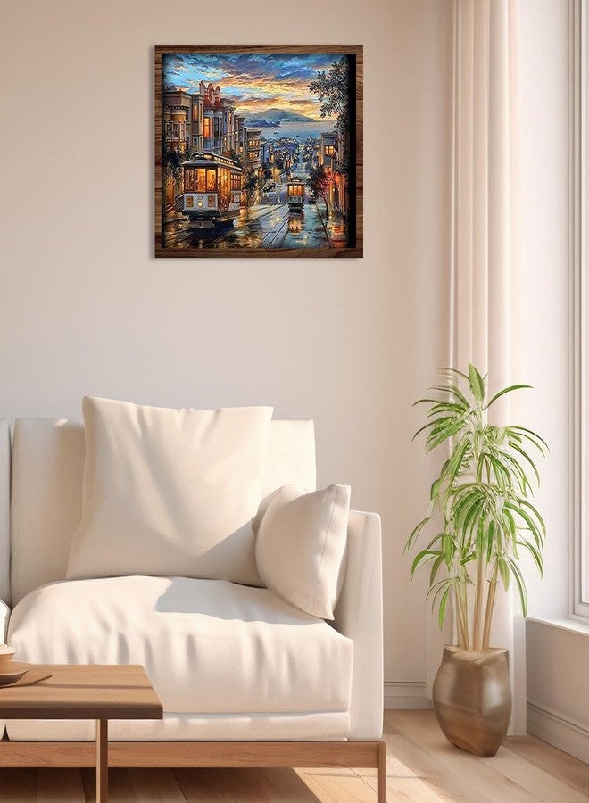 Durgdas Paint by Numbers Kit - DIY Canvas Landscape Art for All Ages, Perfect for Living Room, Bedroom, or Office Décor, No Frame Included (San Francisco Cable Car) - Image 2